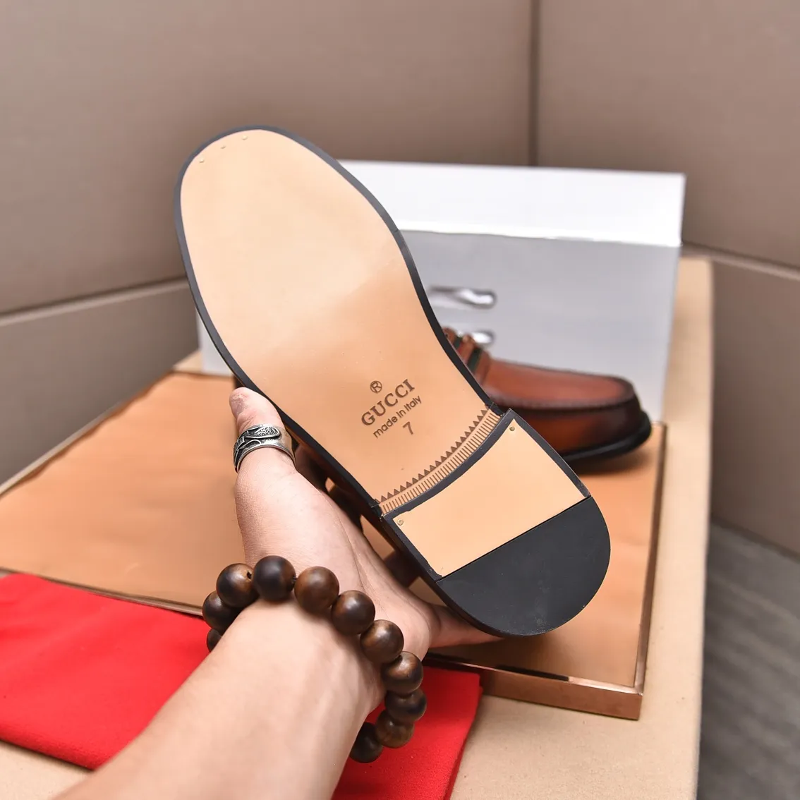 Men's shoes 💰580 📛📛Original (water-dyed cow lining) Gucci GUCCI official website formal shoes 🌀 Italian 🇮🇹 imported cowhide ➕ top imported water-dyed cowhide lining 💋 fine handmade original bottom, the real thing looks better when photographed in person Standard size 38-44